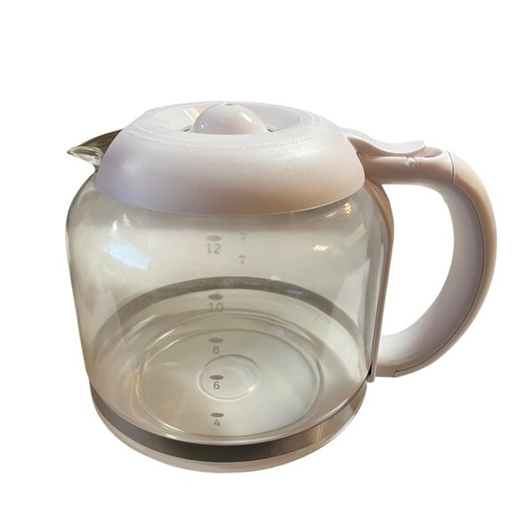GE Replacement Coffee Carafe 12-Cup‎ 60 Oz White & Clear Glass With Box - Picture 3 of 7